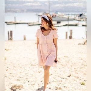 Hamptons Linen Dress- Brand new never worn, new with tags